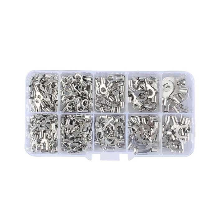 Set 320 Conectori Terminali tip inel și furca din Alamă