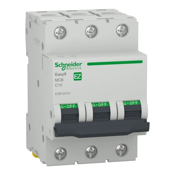 Siguranta automata modulara Schneider Electric Easy 9 4.5 kA, 3P, 10 A, curba C